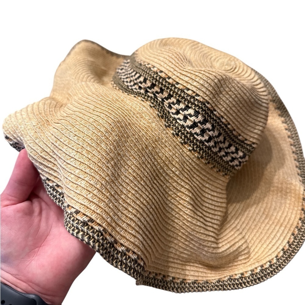Stylish Tan Wide-Brim Hat - Picture 3 of 4